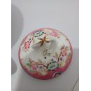 Sucrier Diam 10.5cm Pot &agrave; lait diam 9cm en porcelaine Sarreguemines d&eacute;cor n&deg;216