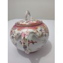 Sucrier Diam 10.5cm Pot &agrave; lait diam 9cm en porcelaine Sarreguemines d&eacute;cor n&deg;216