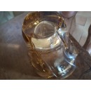 Vase Daum Croix de Lorraine France marron diamètre 18 cm hauteur 17 cm