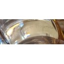 Vase Daum Croix de Lorraine France marron diamètre 18 cm hauteur 17 cm