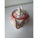 Th&eacute;i&egrave;re individuelle f&ecirc;le au fond en porcelaine Sarreguemines d&eacute;cor n&deg;216