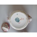 Th&eacute;i&egrave;re individuelle f&ecirc;le au fond en porcelaine Sarreguemines d&eacute;cor n&deg;216