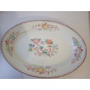 Grand plat ovale 49 cm porcelaine de Sarreguemines minton 252