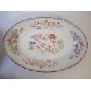 2 plats ovales 41 et 35.5 cm porcelaine de Sarreguemines minton 252