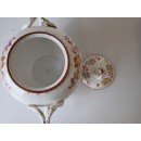 Sucrier diam 14 cm  porcelaine Sarreguemines minton 252 coloration anse