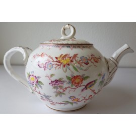 Grosse théière Diam 17 cm porcelaine Sarreguemines minton 252