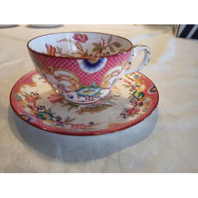Lot 1 tasse Orientale avec 1 soucoupe porcelaine Sarreguemines minton 216