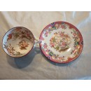 Lot 1 tasse Orientale avec 1 soucoupe porcelaine Sarreguemines minton 216