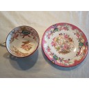 Lot 1 tasse Orientale avec 1 soucoupe porcelaine Sarreguemines minton 216 r&eacute;f 216-TS-4