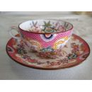 Lots de 6 tasses avec 6 soucoupes porcelaine Sarreguemines minton 216.