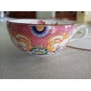 Tasse avec soucoupe en porcelaine de Sarreguemines minton d&eacute;cor 216 r&eacute;f216B-TS-2