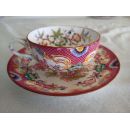 Tasse avec soucoupe en porcelaine de Sarreguemines minton d&eacute;cor 216 r&eacute;f216B-TS-3