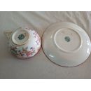 Tasse avec soucoupe en porcelaine de Sarreguemines minton d&eacute;cor 216 r&eacute;f216B-TS-5