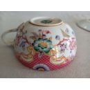 Tasse avec soucoupe en porcelaine de Sarreguemines minton d&eacute;cor 216 r&eacute;f216B-TS-5