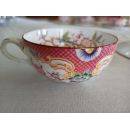 Tasse avec soucoupe en porcelaine de Sarreguemines minton d&eacute;cor 216 r&eacute;f216B-TS-5