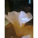 Vase "Rose" en Pâte de Verre - Daum France - Hauteur 24 cm - Parfait état avec boîte d'origine