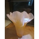 Vase "Rose" en Pâte de Verre - Daum France - Hauteur 24 cm - Parfait état avec boîte d'origine
