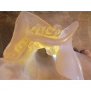 Vase "Rose" en Pâte de Verre - Daum France - Hauteur 24 cm - Parfait état avec boîte d'origine