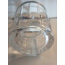 Magnifique Seau à Glace en Cristal de Sèvres France Anse Métal Estampillé Art de la Table