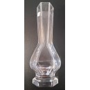 Superbe Vase Soliflore en Cristal de Sèvres Forme Élancée Hexagonale Signé