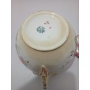 Lot de 4 pièces en Porcelaine de Sarreguemines Décor Minton 216 "Fleurs des Inde