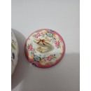 Lot de 4 pièces en Porcelaine de Sarreguemines Décor Minton 216 "Fleurs des Inde