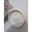 Lot de 4 pièces en Porcelaine de Sarreguemines Décor Minton 216 "Fleurs des Inde