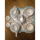 Exceptionnel Déjeuner sur plateau en Porcelaine de Sarreguemines Minton 635