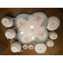 Exceptionnel Déjeuner sur plateau en Porcelaine de Sarreguemines Minton 635