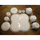 Exceptionnel Déjeuner sur plateau en Porcelaine de Sarreguemines Minton 635