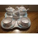 Exceptionnel Déjeuner sur plateau en Porcelaine de Sarreguemines Minton 635