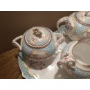 Exceptionnel Déjeuner sur plateau en Porcelaine de Sarreguemines Minton 635