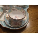 Exceptionnel Déjeuner sur plateau en Porcelaine de Sarreguemines Minton 635