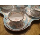 Exceptionnel Déjeuner sur plateau en Porcelaine de Sarreguemines Minton 635