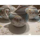 Exceptionnel Déjeuner sur plateau en Porcelaine de Sarreguemines Minton 635