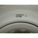 Enorme Cache-pot Branche de Chêne  sur Colonne Cannelée Sarreguemines Utzschneider & Cie