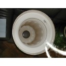 Enorme Cache-pot Branche de Chêne  sur Colonne Cannelée Sarreguemines Utzschneider & Cie