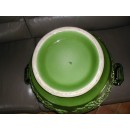 Enorme Cache-pot Branche de Chêne  sur Colonne Cannelée Sarreguemines Utzschneider & Cie