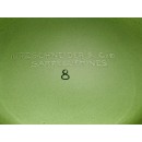 Enorme Cache-pot Branche de Chêne  sur Colonne Cannelée Sarreguemines Utzschneider & Cie