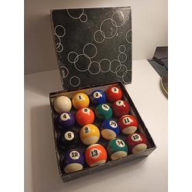 Autres produits antiquit&eacute; ou brocante : Billes de billard am&eacute;ricain diam 50.8 mm occasion